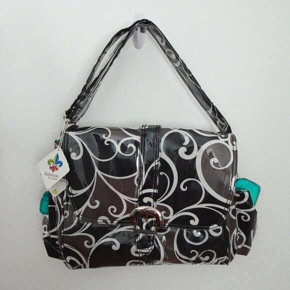 Kalencom Baby Diaper Bag + Bottle Bag Zip Pouch Changing Pad Accessories - Picture 1 of 12